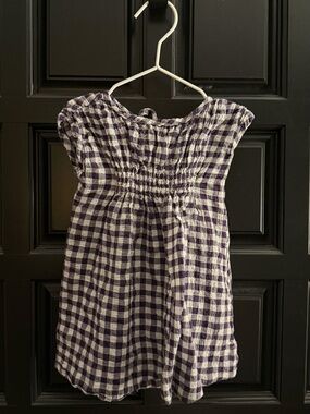 Infant 18m Mabo purple gingham dress